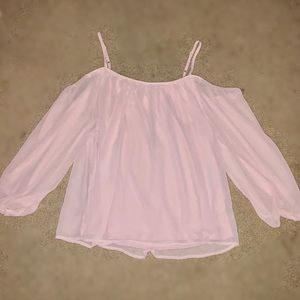 Long sleeve off the shoulder top